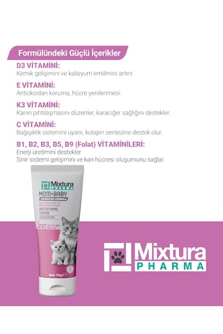 Mixtura Pharma Mom&baby Yavru Ve Anne Kediler İçin Multivitamin Macunu - Kedi Maltı