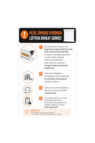 Tül Serisi Plise Perde Beyaz Kumaş + Beyaz Profil Kasa Cam Balkon Perdesi