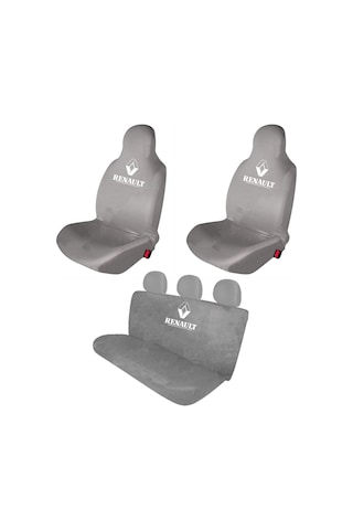 Renault Broadway Oto Koltuk Kılıfı Koruyucu Penye Servis Kılıfı Gri
