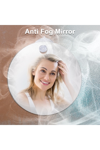 Qingmipy Seyahat Ve Banyo İçin Pratik, Kırılmaz Ve Buğu Önleyici Dikdörtgen Ayna Seti Beyaz