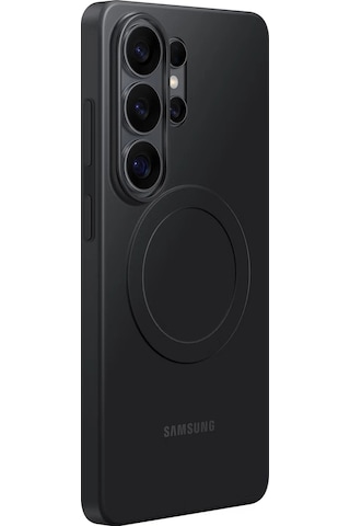Samsung Galaxy Uyumlu S26 Ultra Silikon Magnet Kılıf Siyah