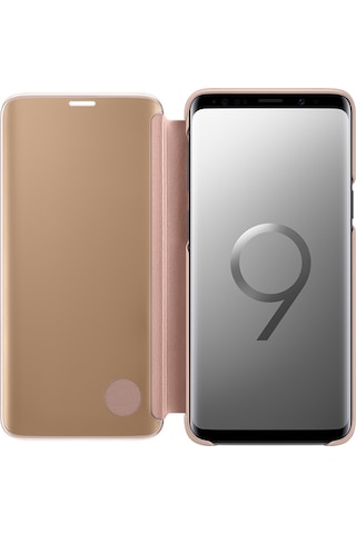 Galaxy S9 İle Uyumlu Clear View Kılıf Altın Ef-zg960cfegww