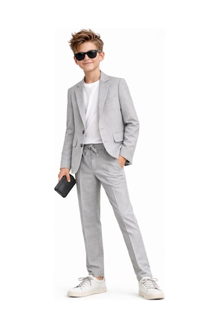 Ahengim Erkek Çocuk Modern Casual Slim Fit Takım Elbise Ak2850 Gri