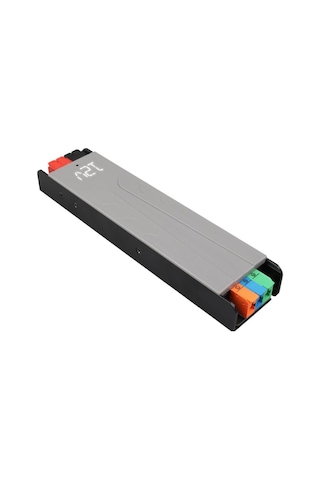 Powermaster Pm-26840 12volt 15amper 180watt Slim Metal Kasa Adaptör Voltaj Göstergeli 218x51x27mm