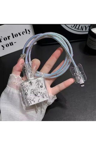 18w/20w Uyumlu Kulaklı Şarj Aleti Kılıfı, Şarj Kablo Koruyucu, Şarj Koruyucu İthalatçı Garantili Bel