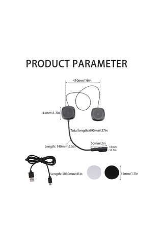 Yaozixa Motorsiklet Kask İçi Entegre Bluetooth 5.0 Kulaklık - Gürültü Engelleme, Müzik Ve Konuşma Fonksiyonu - Siyah