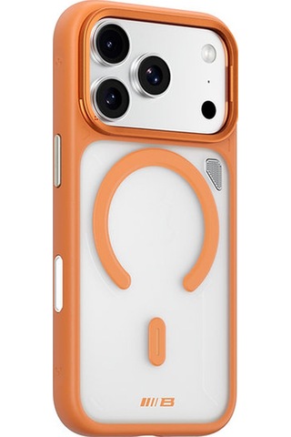 Frosted Anti-slip Apple Uyumlu iPhone 17 Pro Max Magsafe Parmak İzi Bırakmayan Yumuşak Silikon Kılıf Turuncu