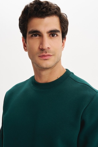 AR-MA Arma Erkek Regular Fit Basic 3 İplik Şardonlu Bisiklet Yaka Sweatshirt Pamuk Polyester Karışımlı K30124603302 Yeşil