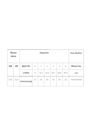 Dayuan 0.75 Hp-220v-motorlu Kademeli 4" Derinkuyu Dalgıç Pompa+pano