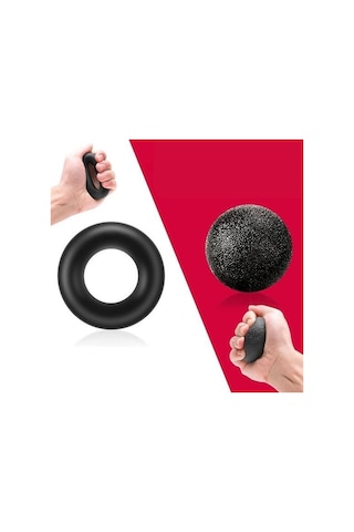 Ollevra 5 Parça El, Kol Ve Parmak Egzersiz Spor Aletleri Seti Fitness Takımı Siyah