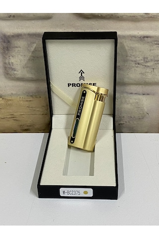 Promise Marka Sarı Gold Renk Gaz Göstergeli Gazlı Kişiye Özel Çak