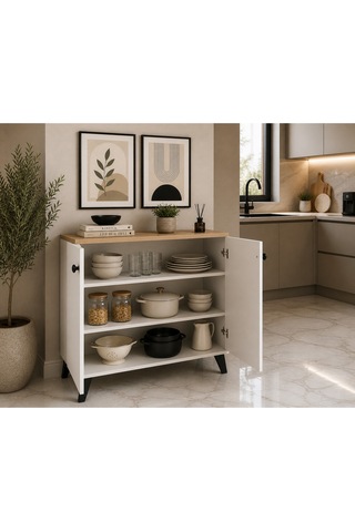 Bucak Model 2 Kapaklı Çok Amaçlı Dolap Ayakkabılık Kitaplık Banyo Dolabı Mutfak Dolabı Çok Renkli