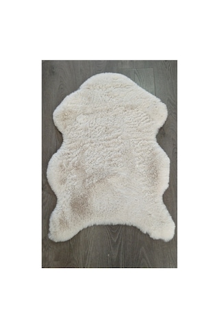 Post Halı 90 Cm / 60 Cm Açık Krem