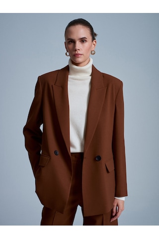 Dilvin 60767 Blazer Ceket-kiremit Kiremit