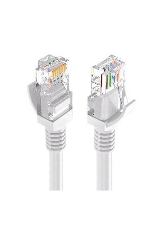 10 Metre Cat 6 Jaklı Kablo Patch Cord Internet Kablosu