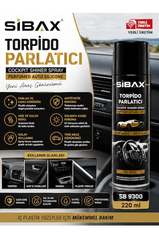 Torpido Parlatıcı Sprey Kalıcı Parlaklık 220 Ml Kodu : Sb9300 1 Adet