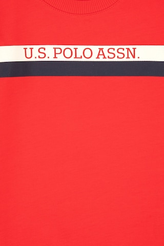 U.S. Polo Assn. Erkek Çocuk Kırmızı Basic Bisiklet Yaka Sweatshirt 50313994-VR030