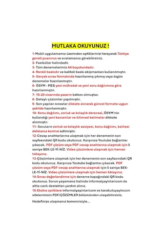 Kpss Ön Lisans-ortaöğretim Türkçenin Kara Kutusu Vip Paragraf 3 Ö