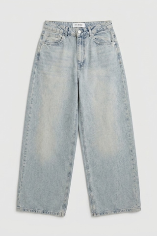 Itsbasic Kadın Kot Renk 4s6-32 Süper Baggy Fit %100 Koton Denim Jean Mavi