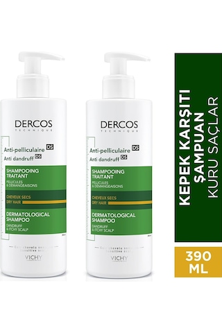 Vichy Dercos Kepek Şampuanı 2 x 390 ML