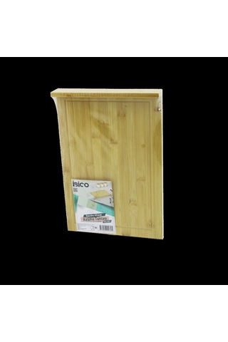 Bambu Kesme Tahtası 25x35 Cm Kanallı, Kenar Destekli Renkli
