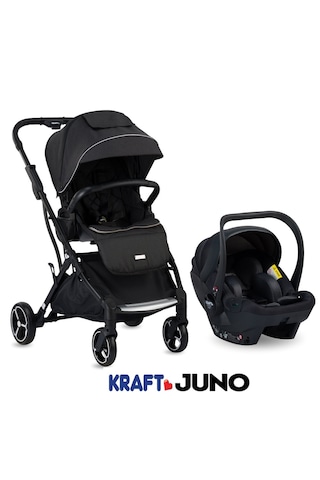 Kraft Juno İ-size Travel Sistem Bebek Arabası / Siyah