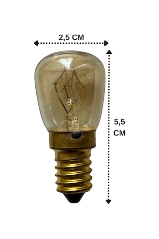 12 Adet Ledvance 25w Sarı Işık E14 Duylu İnce Duy Fırın Ampulü