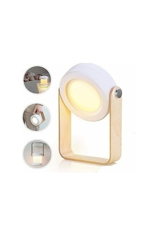 Pazly Usb Şarjlı Renkli Led Lamba, Kısalıp Katlanabilir, Dokunmatik Çok Renkli Gece Lambası Çok Renkli