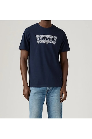Levi's Erkek Desenli Logo Baskılı Lacivert T-shirt - A2823-0317 Lacivert