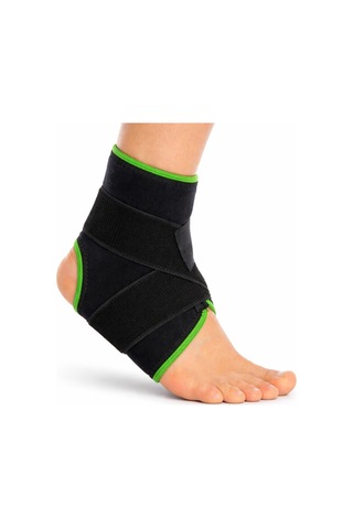 Çapraz Bantlı Ayak Bilekliği 8 Bandaj Sistemi Desteği Spor Bileklik Siyah