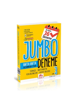 3. Sınıf Jumbo Soru Bankası + Jumbo Deneme / 2 Kitap
