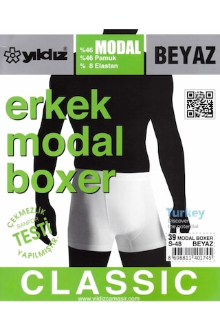 Yıldız Erkek Modal Likralı Boxer 37/42 - 6 Adet 001