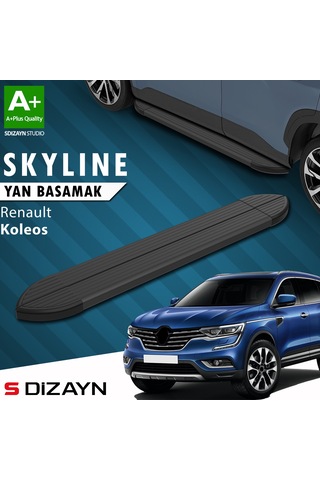 S-dizayn Renault Koleos 2 Skyline Siyah Yan Basamak 163 Cm 2016 Üzeri A+ Kalite