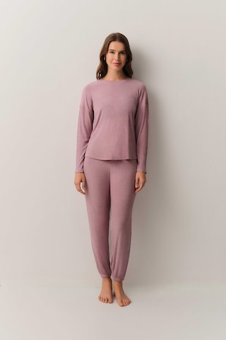 Suwen Soft Touch Pijama Takımı Sh26206660a1296 Gül Rengi