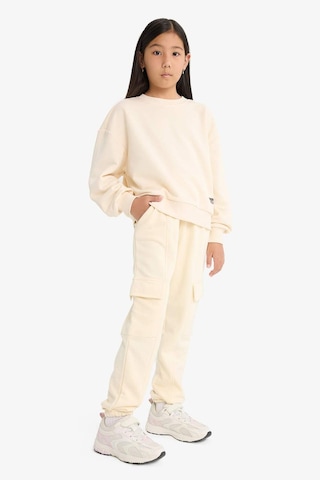 Defacto Kız Çocuk Beli Lastikli Kargo Jogger Eşofman Altı E6928a825auer134 Ekru