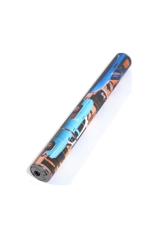 Cohiba Küba Desenli Özel Üretim Metal Puro Tüpü & Tek Torch Pürmüz Puro Çakmağı - Tr9618