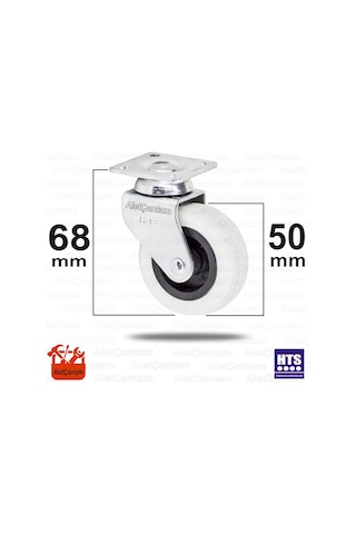 Aletçantam Bilyalı Mobilya Tekeri Dolap Tekerlek 50 x 18 MM -4 Adet