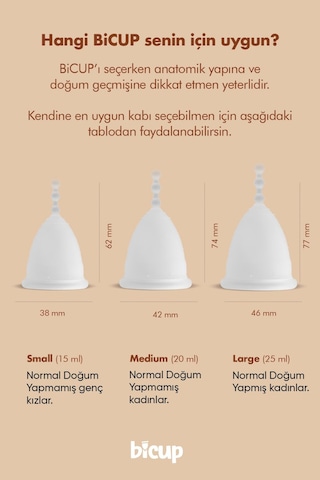 Bicup Regl Kabı Medium + Saklama Kesesi + Sterilizasyon Kutusu
