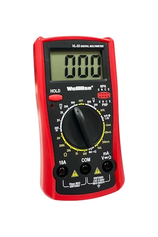 Wellhise Vl-33 Dijital Multimetre Ölçü Aleti