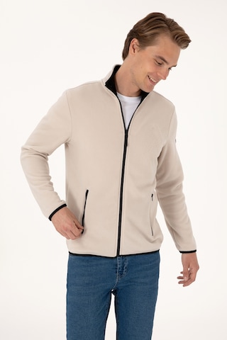 U.S. Polo Assn. Erkek Regular Fit Taş Polar Örme Hırka 50313779-VR049