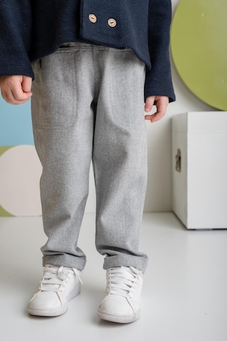 Erkek Bebek Cepli Dokuma Pantolon - Gri Gri