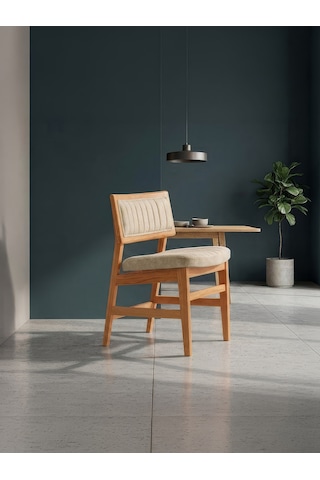 Nero Masif Ahşap Sandalye Natural