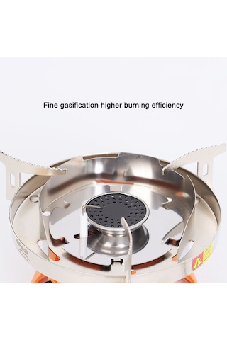 Xindoker Outdoor Kamp Fırını - Taşınabilir Tek Alevli Gaz Ocağı, Rüzgar Engeli İle 1800w, Çelik/alüminyum/krom,野炊/bbq İçin Çok Renkli