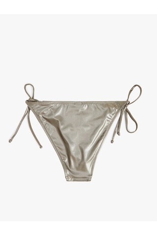 Koton Astarlı Biyeli Yanları İpli Parlak Bikini Altı Haki 5sak00109mm Haki