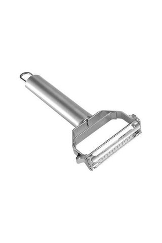 Createtech Mutfak İçin Paslanmaz Çelik Sebze Julienne Soyucu, Çift Taraflı Bıçaklı Kesici, Sandviç Peyniri Ve Sosis Dilimleyici Şeffaf