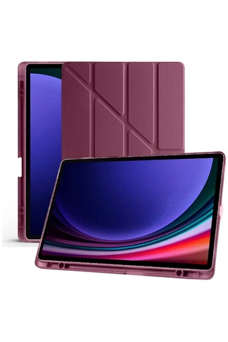 Samsung Galaxy Tab A9+ Plus / A11+ Plus Uyumlu Üçgen Standlı Uyandırma Fonksiyonlu Tablet Kılıfı Kapaklı Kılıf
