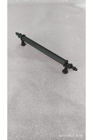 Sehrimanoglu 128mm Osmanlı Siyah Kulp Mat Siyah Çekmece Dolap