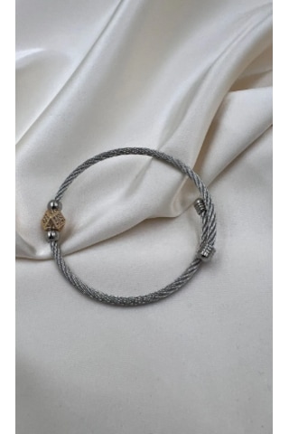 Bb Çelik Piramit Kelepçe Bilezik