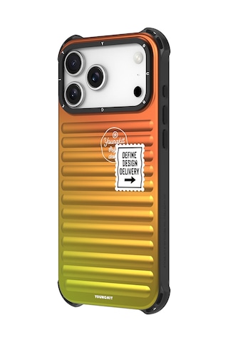 Apple Uyumlu iPhone 17 Pro Max Kılıf Youngkit The Secret Color Serisi Kapak Turuncu