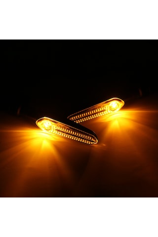 Maiyame Yamaha Mt07/mt09/mt10 İçin Siyah Abs Led Sinyal Lambası - Sarı Işık, 77g Hafif